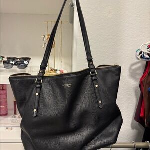Kate Spade Black Pebbled Leather Shoulder Bag